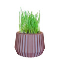 Pot Design à base de Liège Imprimé en 3D pour pot d'herbe à chat (Made In france)