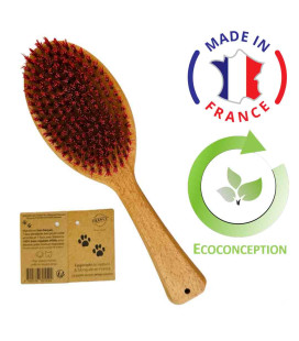 Grande brosse 2-en-1 pelage soyeux - Made in France pour gros chiens et grands chats