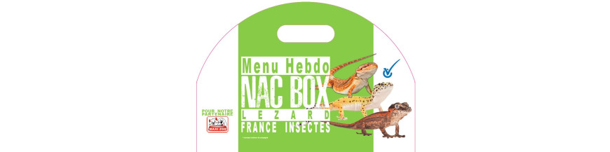 Menus Complets pour Reptiles - NAC BOX